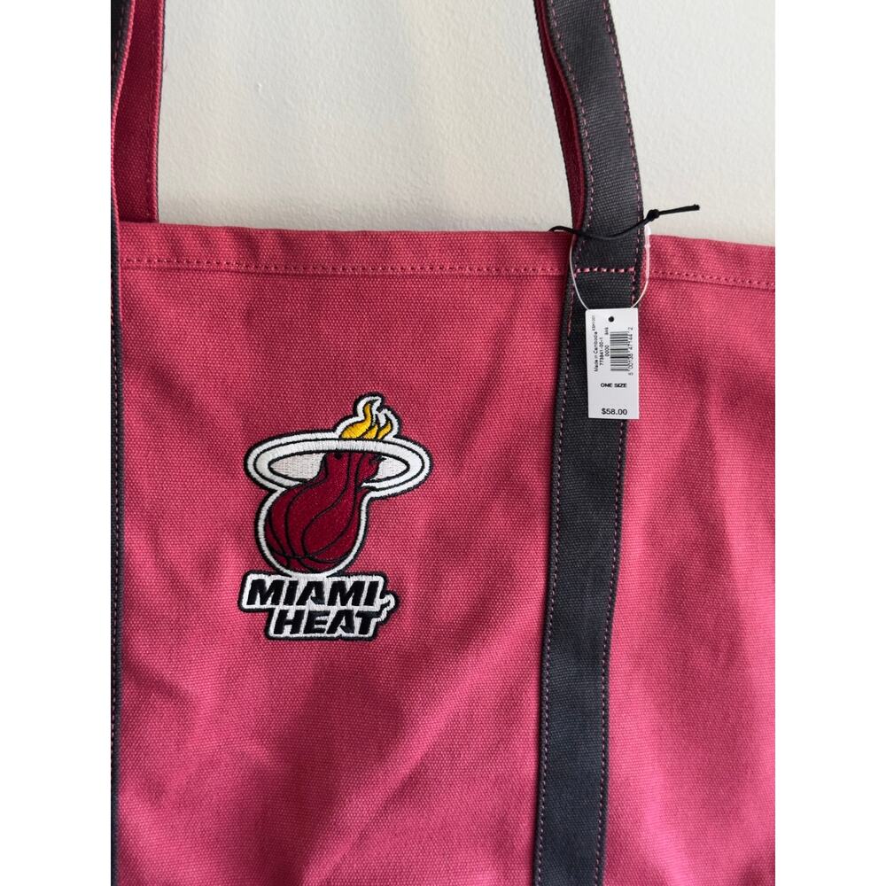 NWT: Gap x NBA Miami Heat Logo Canvas Tote Bag - Picture 5 of 6
